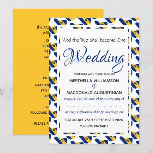 BARBADOS Custom Wedding Celebration Scripting Einladung
