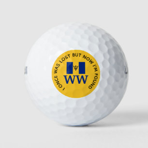 BARBADOS Customized MONOGRAM Christian Lost Found Golfball