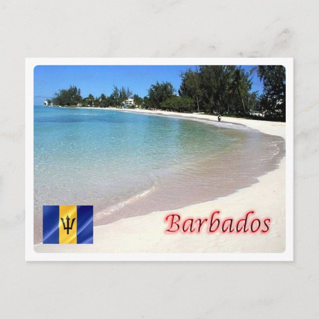 Barbados - Der Strand - Postkarte (Vorderseite)