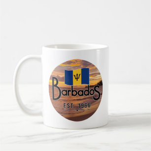 "Barbados Est. Sonnenuntergang 1966 mit Barbados-F Kaffeetasse