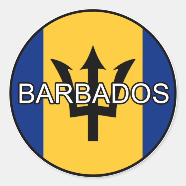 Barbados Euro Sticker (Vorderseite)