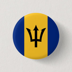 Barbados-Fahne Button