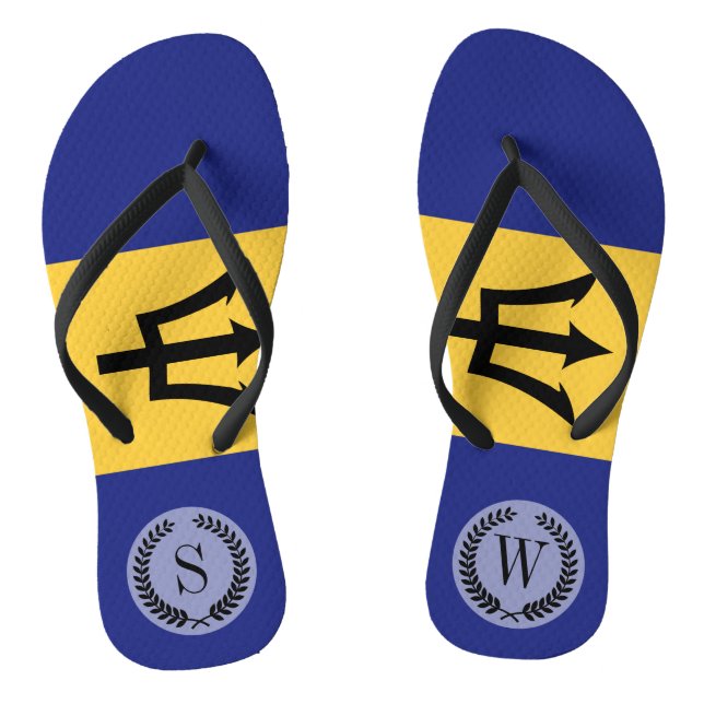 Barbados-Fahne Flip Flops (Fußbett)
