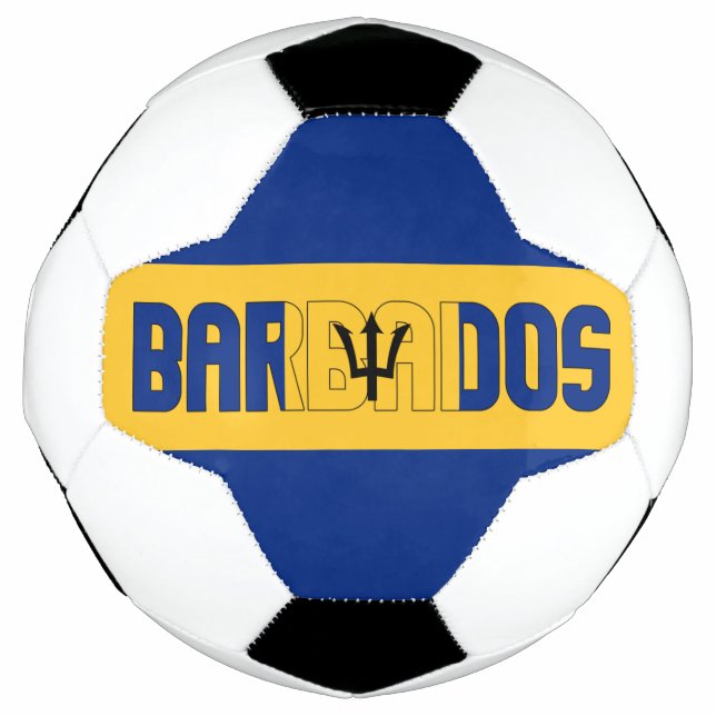 Barbados Flag Adorable Patriotic Fußball (Vorderseite)
