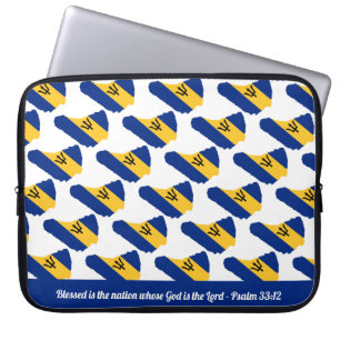 BARBADOS FLAG Anpassbare Scripte Laptopschutzhülle