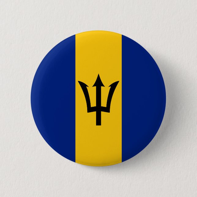 Barbados Flag Button (Vorderseite)