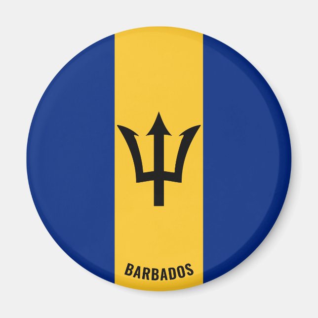 Barbados Flag Charming Patriotic Magnet (Vorne)