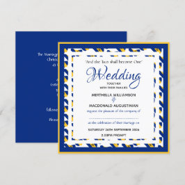 BARBADOS FLAG Custom Patriotic Square Wedding Einladung