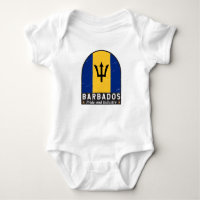 Barbados-Flag-Emblem gestört Vintag