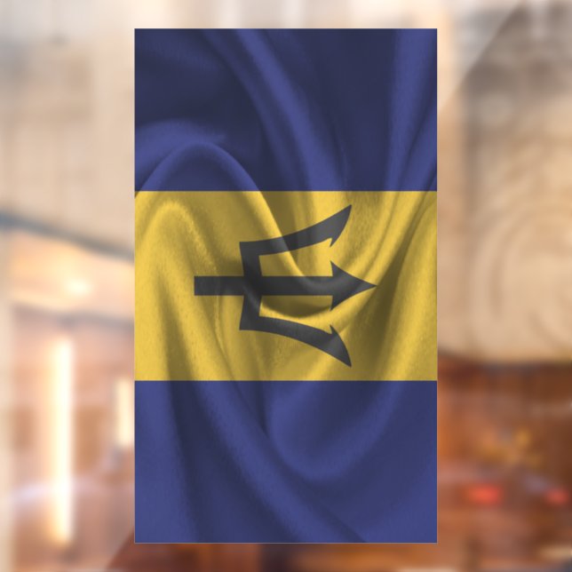 Barbados Flag Fensteraufkleber (Blatt 2)