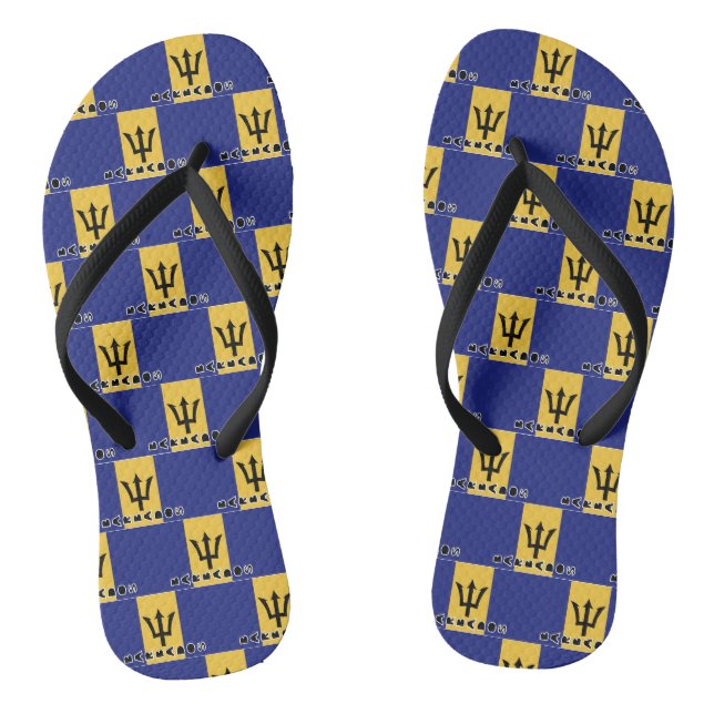 Barbados Flag Flip Flops (Fußbett)