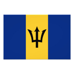 Barbados Flag Fotodruck