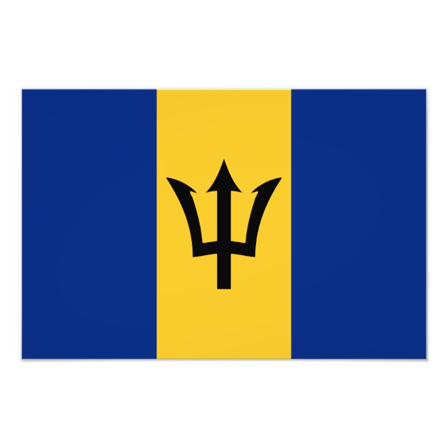 Barbados Flag Fotodruck (Vorne)
