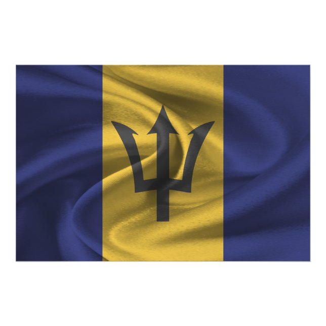 Barbados Flag Fotodruck (Vorne)