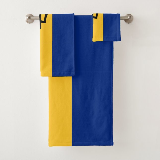 Barbados Flag Handtuch Badhandtuch Set (Insitu)