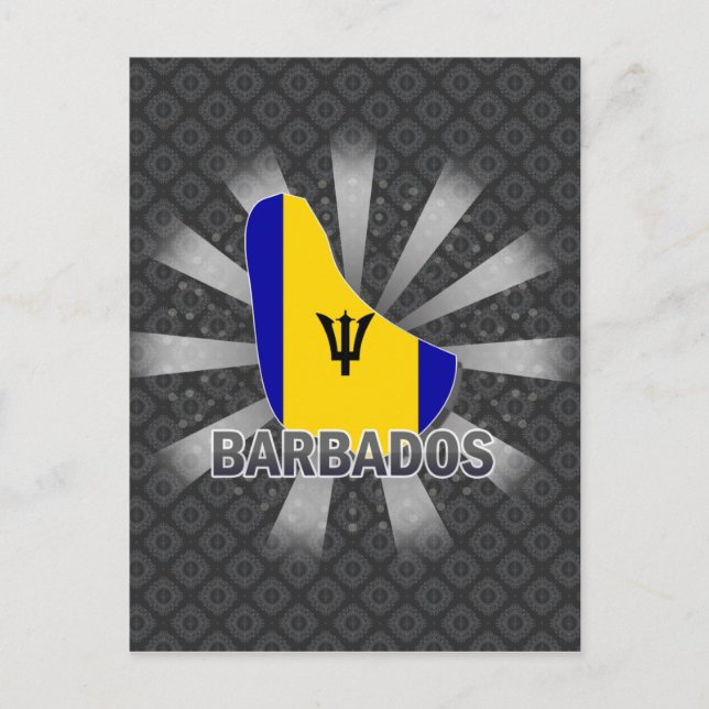 Barbados Flag Karte 2.0 (Vorderseite)