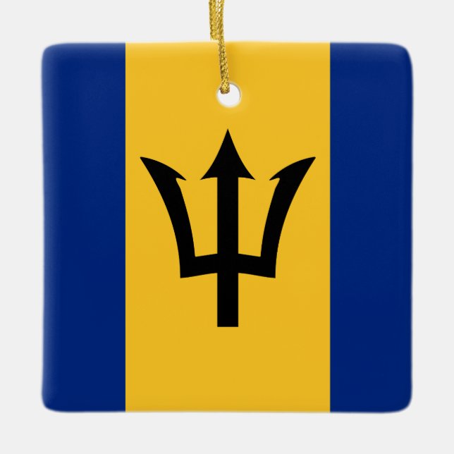 Barbados Flag Keramikornament (Vorderseite)