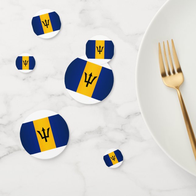 Barbados Flag Konfetti (Gruppe)