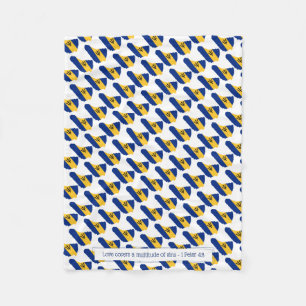 Barbados Flag   LIEBE BEDECKT SIN   Christlich Fleecedecke