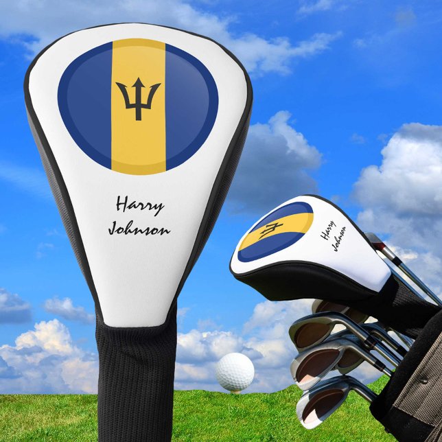 Barbados Flag & Mit Monogramm Golf Clubs Covers Headcover (Von Creator hochgeladen)