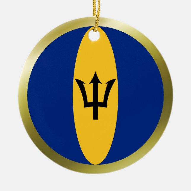 Barbados Flag Ornament (Vorne)