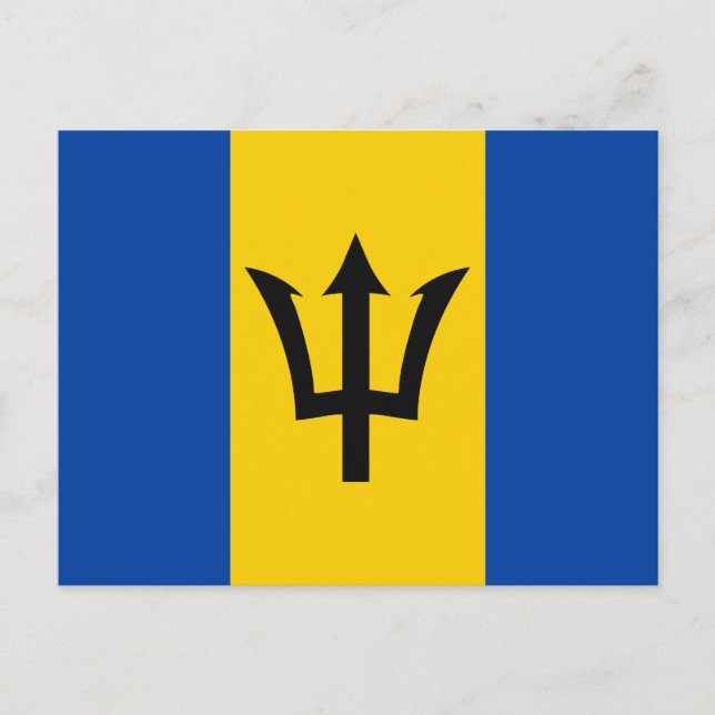 Barbados Flag Postkarte (Vorderseite)