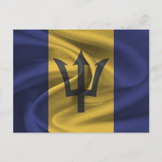 Barbados Flag Postkarte (Vorderseite)