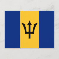 Barbados Flag Postkarte