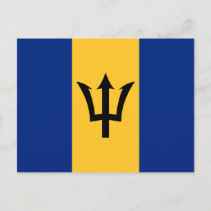 Barbados Flag Postkarte