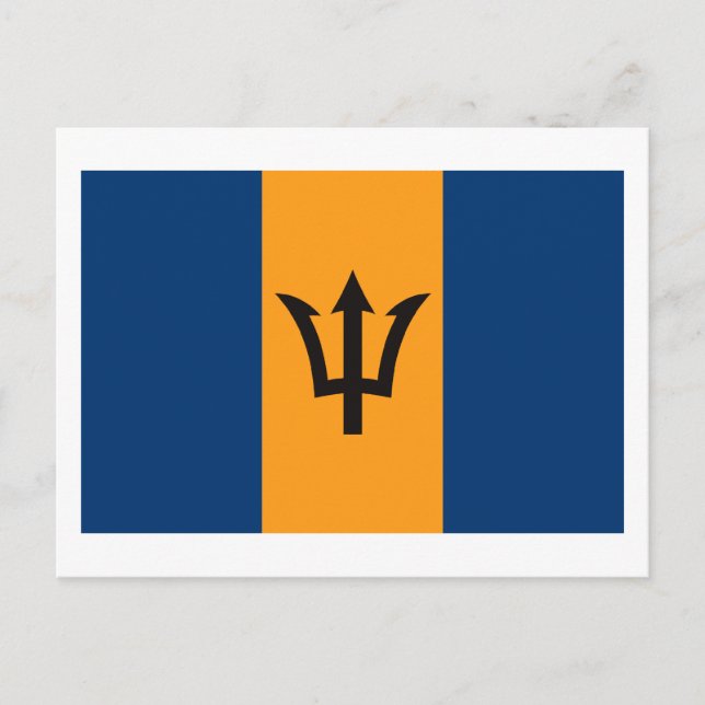 Barbados Flag Postkarte (Vorderseite)