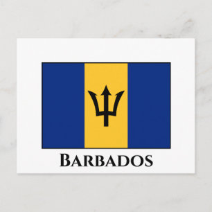 Barbados Flag Postkarte
