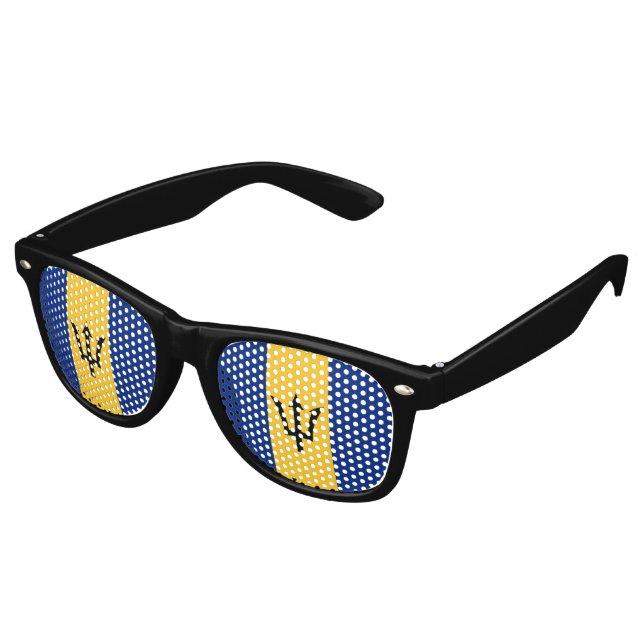 Barbados Flag Sonnenbrille (Schrägansicht)