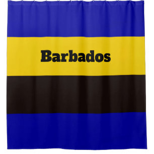 Barbados Flag Streifen Farben Duschvorhang