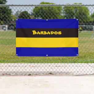 Barbados Flag Stripfarben Banner