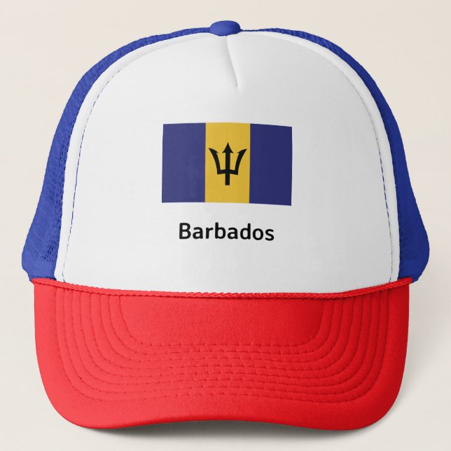 Barbados Flag Truckerkappe (Vorderseite)