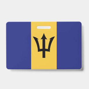 Barbados-Flagge Ausweis