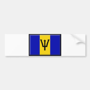 Barbados-Flagge Autoaufkleber