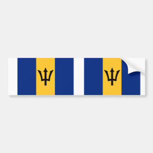 Barbados-Flagge Autoaufkleber