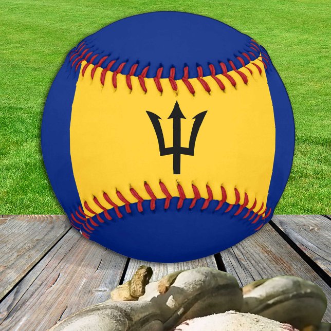 Barbados-Flagge, Barbados-Sport / Baseball-Bälle Baseball (Von Creator hochgeladen)