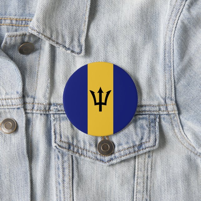 Barbados-Flagge Button (Beispiel)