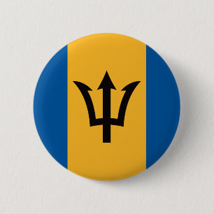 Barbados-Flagge Button