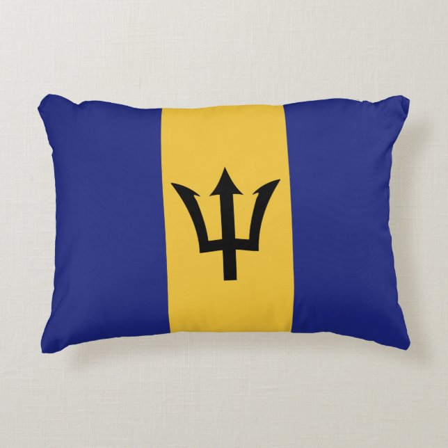 Barbados-Flagge Dekokissen (Vorderseite)