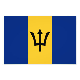 Barbados-Flagge Fotodruck
