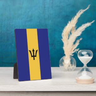Barbados-Flagge Fotoplatte