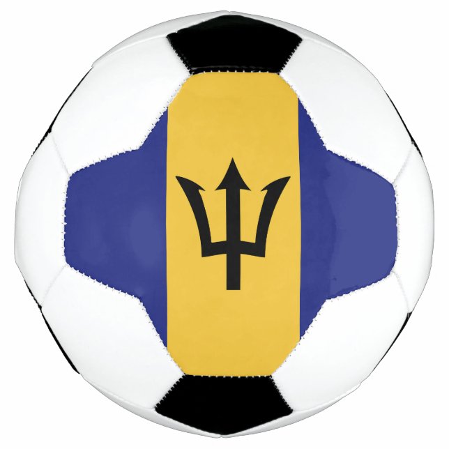 Barbados-Flagge Fußball (Vorderseite)