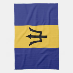 Barbados-Flagge Geschirrtuch
