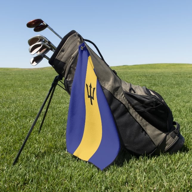 Barbados-Flagge Golfhandtuch (Gras)