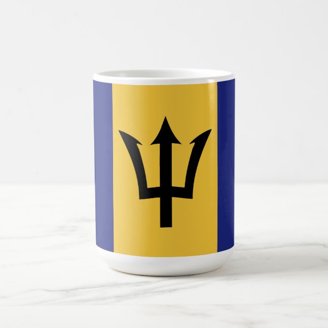 Barbados-Flagge Kaffeetasse (Mittel)