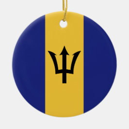 Barbados-Flagge Keramik Ornament