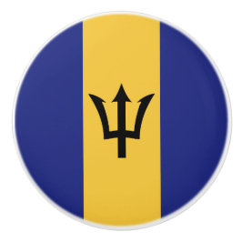 Barbados-Flagge Keramikknauf